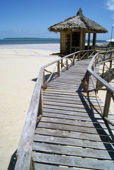 Stilt Hut on Boardwalk Bridge in Siargao