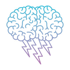  brain science mind intelligence mental design creative think vector illustration