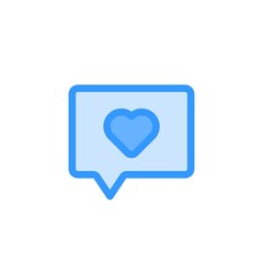 Message 01 filled - favorite message icon 