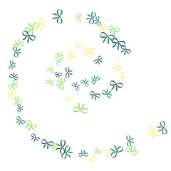 Festive Background with Colorful Bows. Cute Pattern for Postcard, Print, Banner or Poster. Small Pretty Bows For Party Decoration, Wedding, Birthday or Anniversary Invitation. Vector