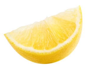Lemon fruit isolated on white