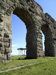 Fototapeta na wymiar Ancient Roman Ruins - Acqueducts