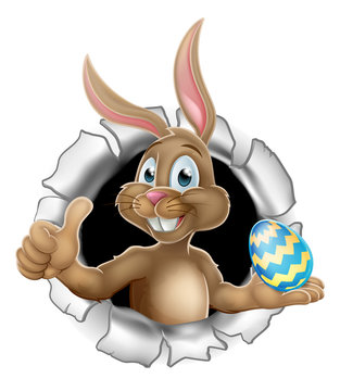 recommend clip art: Thumbs Up Easter Bunny Rabbit Holding Egg