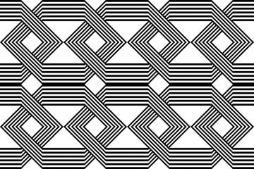 Design seamless monochrome geometric pattern