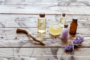 Lavender cosmetics concept