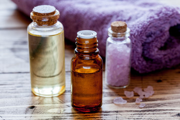 Lavender cosmetics concept