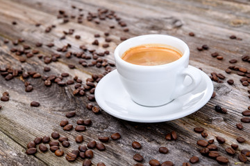 espresso a lot of coffee beans
