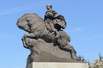 Monument to Garibaldi on the waterfront of Savona