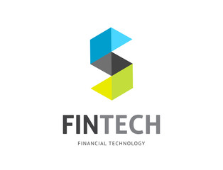 Modern logo concept design for fintech 
