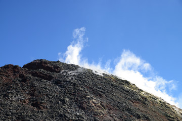 Summit of Volcano Mount Etna, Sicily, Italy