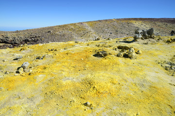 Summit of Volcano Mount Etna, Sicily, Italy
