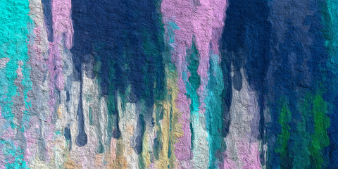 color trickle paint like illustration abstract background