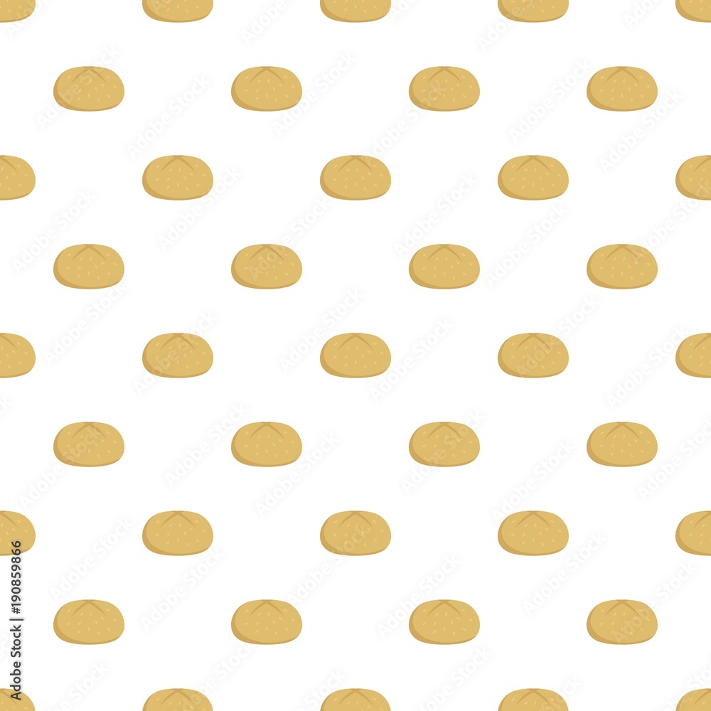 Poster bun pattern seamless in flat style for any design