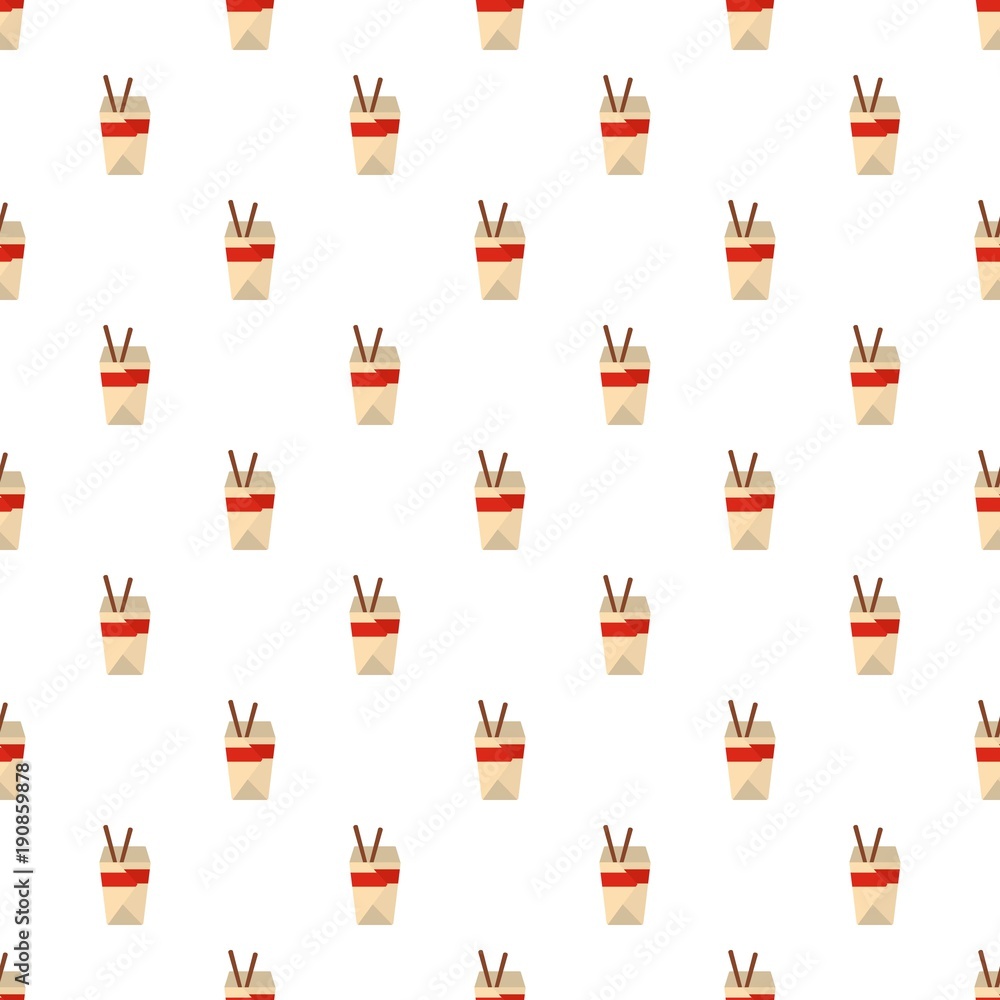 Poster chinese fast food pattern seamless in flat style for any design