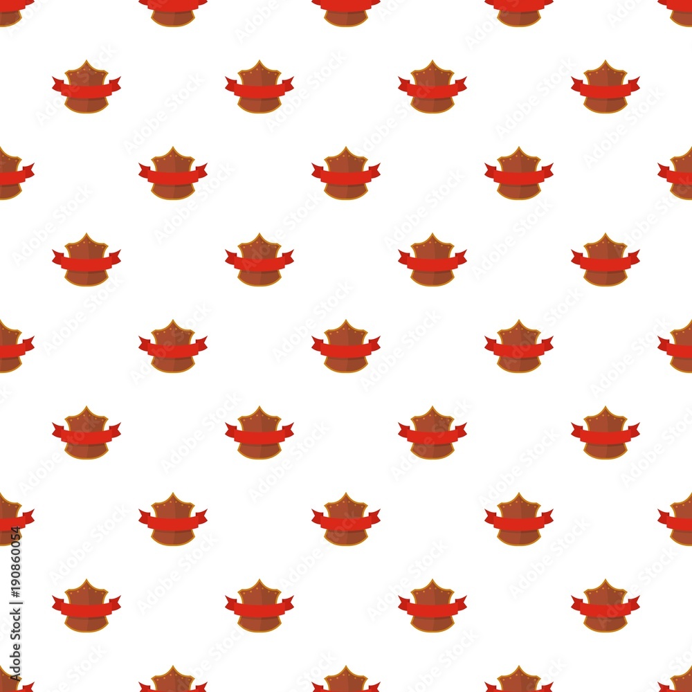 Poster badge king pattern seamless in flat style for any design