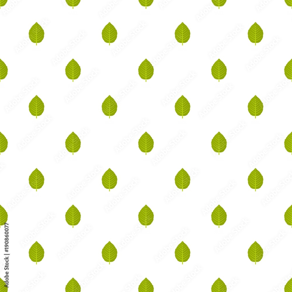 Poster hazel leaf pattern seamless in flat style for any design