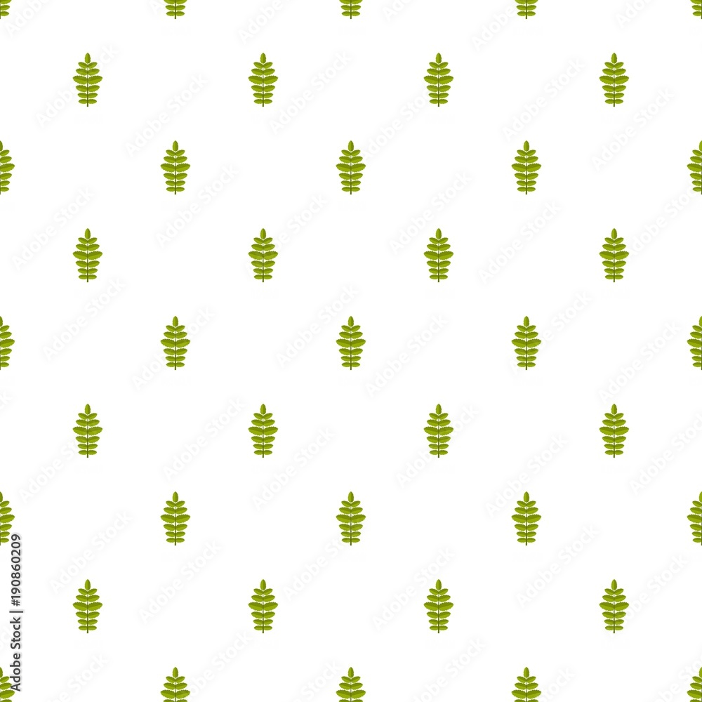 Poster rowan leaf pattern seamless in flat style for any design