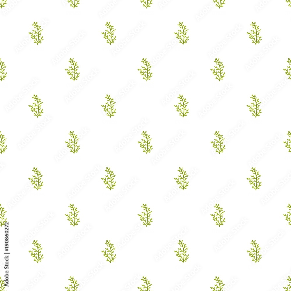 Poster cypress leaf pattern seamless in flat style for any design