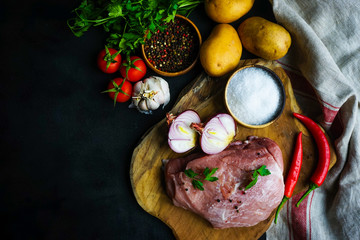 Ingredients for souzi dish