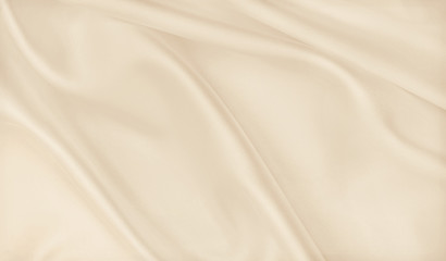 Obraz premium Smooth elegant golden silk or satin luxury cloth texture as wedding background. Luxurious Christmas background or New Year background design. In Sepia toned. Retro style