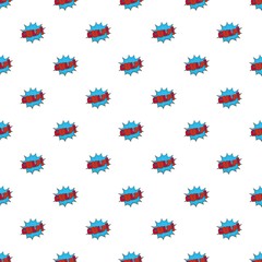 Comic boom gulp pattern seamless in flat style for any design
