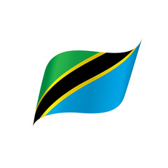 Tanzania flag, vector illustration