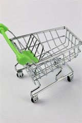 An concept Image of a isolated Shopping cart