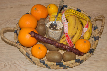 Diet plan. The concept of weight loss, wellness and healthy lifestyle