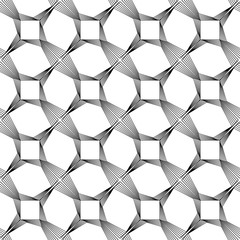 Design seamless monochrome geometric pattern