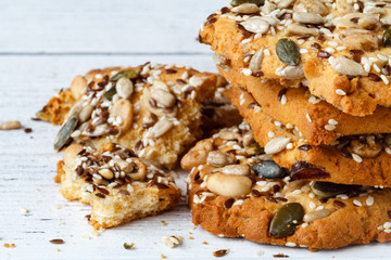 Homemade cookies with seeds