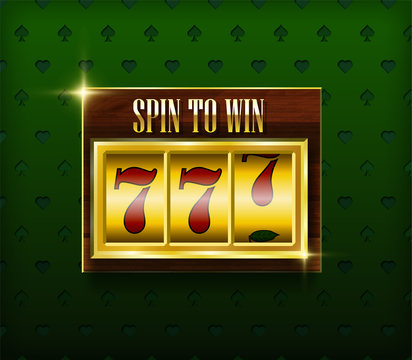 Retro vintage casino table template with rotating numbers. Total payments. Vip style with glow. Isolated on green background. Can be used in web, flyers, banners. Vector illustration.