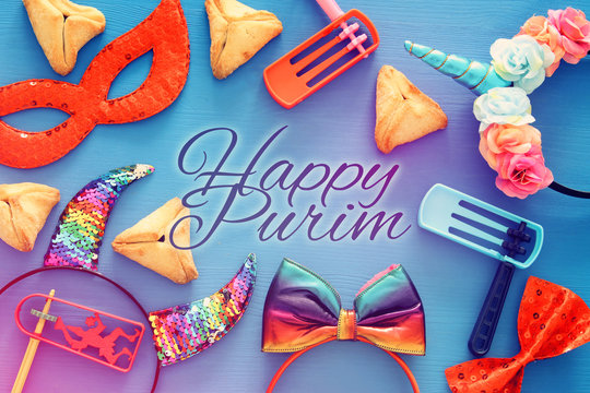 Purim celebration concept (jewish carnival holiday).