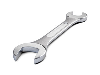 Wrench isolated on white. 3d rendering.