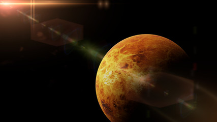 planet Venus in front of the bright Sun  © dottedyeti