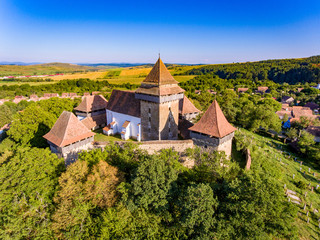 Viscri Church built as a stronghold fortification by the Saxons in Transylvania