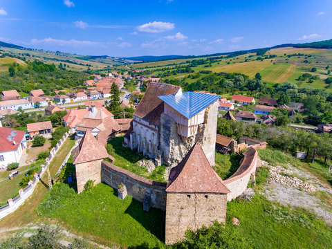 Roades Fortified Saxon Church in Transylvania Romania near Sighisoara and Biertan