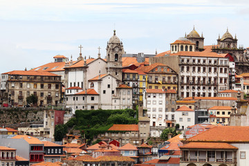 Fototapeta na wymiar A view of the old town of Porto, Portugal