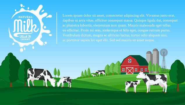 Vector milk illustration