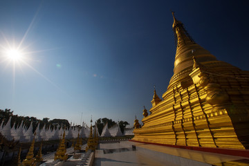 Kuthodaw pagoda near Mandalay, Myanmar