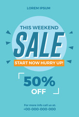 This Weekend Sale Flyer Template