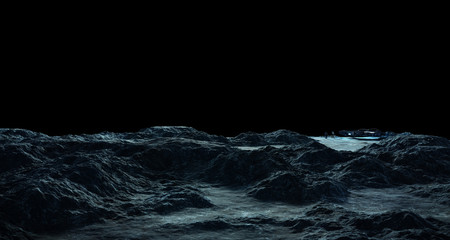 Obraz premium Astronauts exploring an asteroid 3D rendering elements of this image furnished by NASA