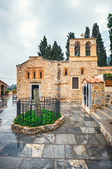 Ancient Monastery Kera Kardiotissa on Crete Island, Greece