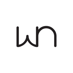 initial letter rounded logo modern