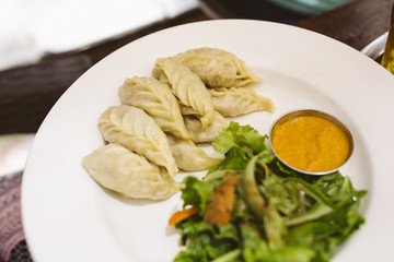 Nepalese traditional dumpling momos