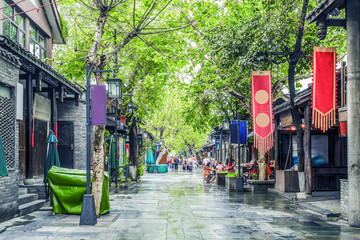Old buildings in Kuan Alley and Zhai Alley, Chengdu, Sichuan
