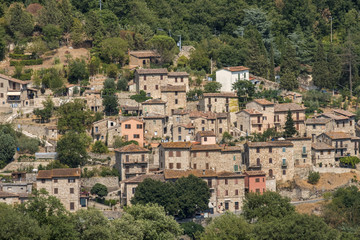 Fototapeta na wymiar Old village of Pontecuti, near Todi, Umbria