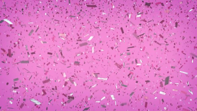 Purple, pink confetti and background. Confetti falls, clears frame, and is loopable. See portfolio for similar and so much more!