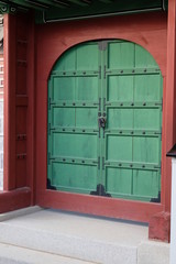 GREEN DOOR KOREAN TEMPLE