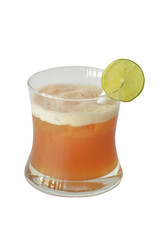 cocktails and alcohol on white background