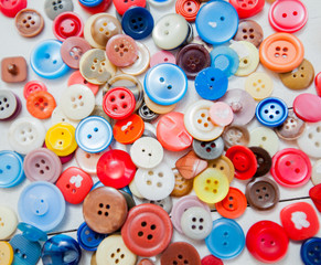 Colorful sewing button